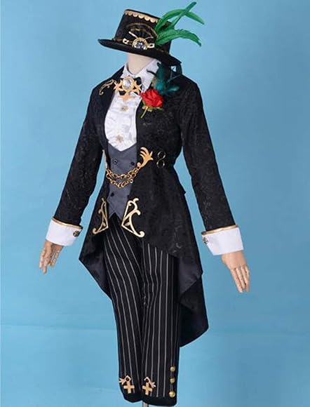 Amazon.co.jp: [Ipare] 第五人格 Identity V アイデンティティ5 コスチューム 高級衣装 裁決の酒 コスプレ衣装  バーメイド デミ・バーボン 飾り+帽子付属 ウイッグ追加可能 なりきり パーティー イベント仮装 : ホビー